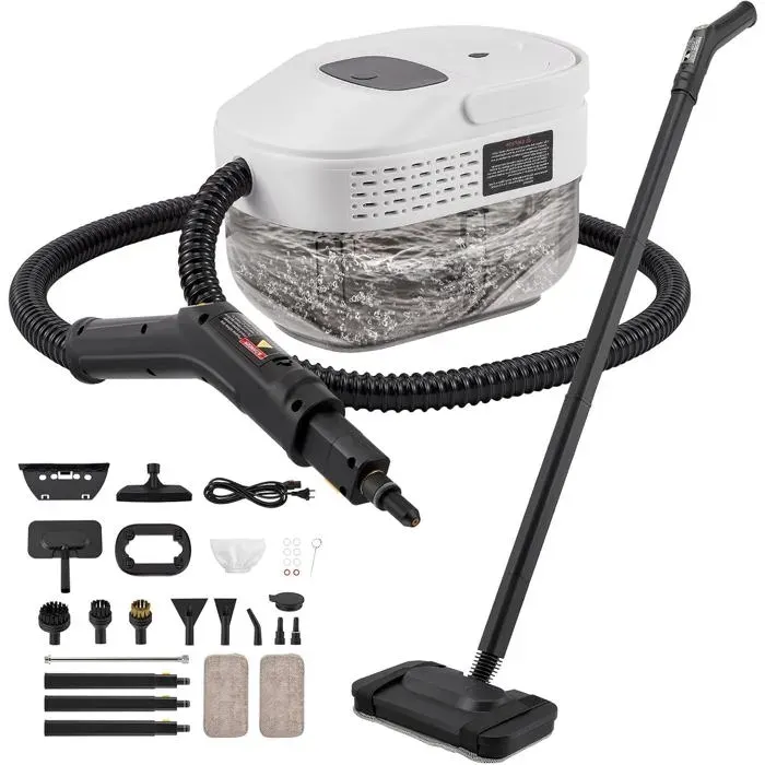 Nettoyeur Vapeur Haute Pression 2500W avec Réservoir 16L – Pression 3 Bar & Vapeur à 105°C – Nettoyage Multi-usage