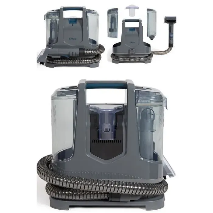 Nettoyeur vapeur multi-surface - LIVOO - 1800W - Aspiration 9-17 kPa - 2 réservoirs 11/12L - Brosse multi-surfaces