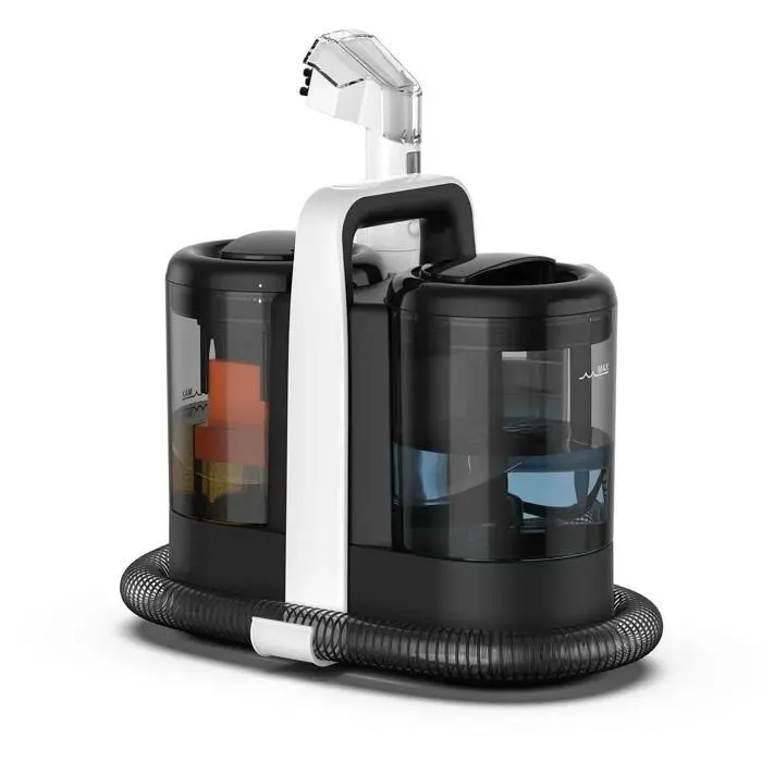 Nettoyeur Vapeur Multifonction - BLOSSOM - W07 - 600W - 3-en-1 - 1500ml - Noir