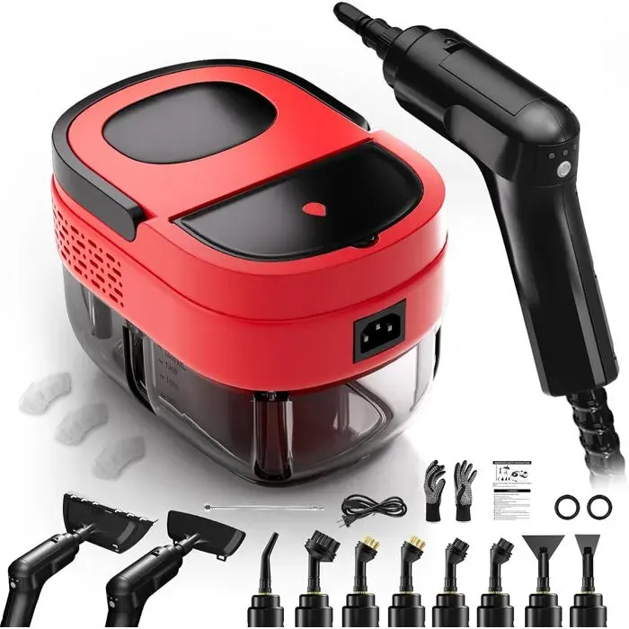 Nettoyeur Vapeur Nettoyeur Vapeur À Main 1600Ml Réservoir DEau Poignée Réglable 3 Niveaux Steam Cleaner Nettoyeurs Vapeur Por