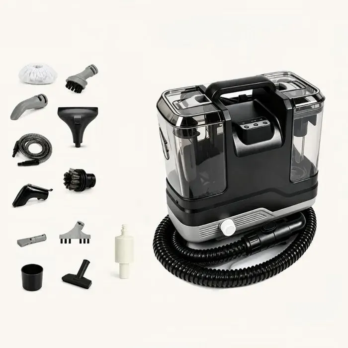 Nettoyeur vapeur portable 1650 W - 3 Modes (Vapeur/Eau Chaude/Froide) - 18KPa - Réservoir 1700ml