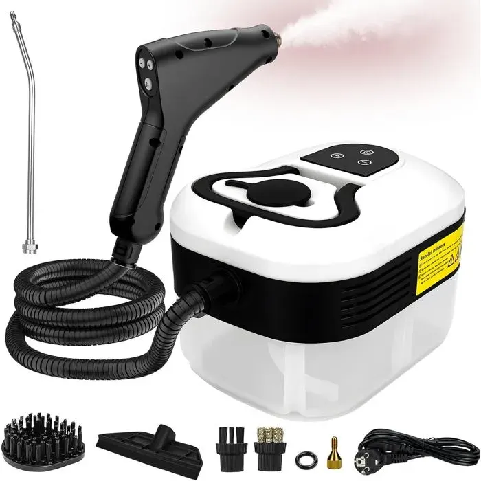 Nettoyeur Vapeur Portable 2500W 35 Bars Réservoir 1200 Ml Haute Pression Nettoyage Multifonction Pour Maison
