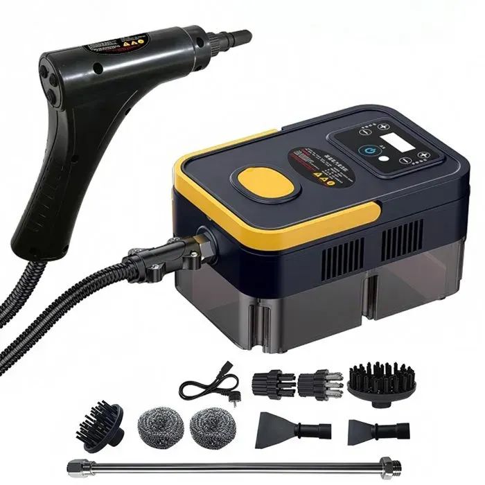 Nettoyeur vapeur portable haute température - 1 500 W - 1 200 ml nettoyeur vapeur à pression portable - noir