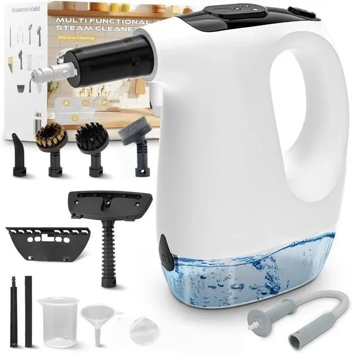 Nettoyeur Vapeur Portable pour Nettoyage Efficace 1200W 500ML Nettoyeur Vapeur à Main Multifonctionnel pour Fenêtres Cuisine
