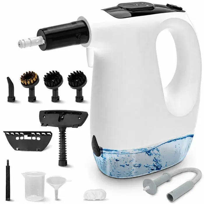Nettoyeur Vapeur Portatif 1200W 500ML Multifonction à Main pour Fenêtres Cuisine Canapé Voiture - Prêt en 15s