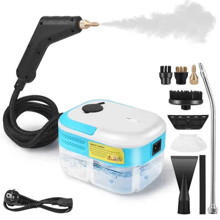 Nettoyeur vapeur portatif 7-en-1 2200 W avec réservoir deau de 12 L pour la cuisine et la maison. Nettoyeur vapeur pour tissus