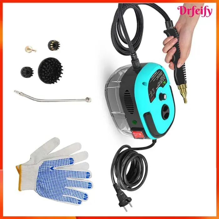 Nettoyeur vapeur portatif - AKOZON - 1500W - 6 vitesses réglables - Vapeur 105°C - Autonomie 1h