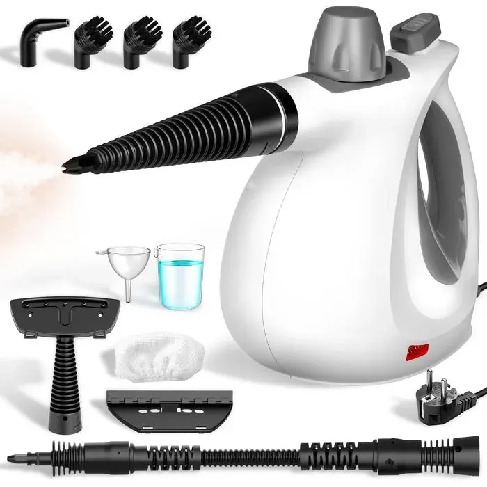 Nettoyeur Vapeur Steam Cleaner Haute Pression 1050W Machine A Vapeur Domestique Ramollit Et Élimine Taches Et Graisse Sans Déterg