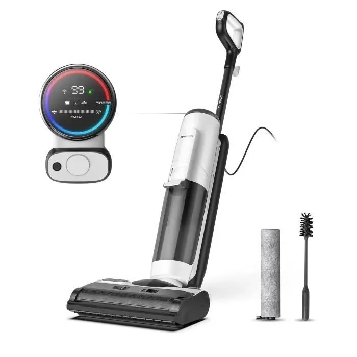 Nettoyeur vapeur - Tineco - Floor One S5 Steam - Écran digital - Technologie iLoop - 0.75L — coloris Grise