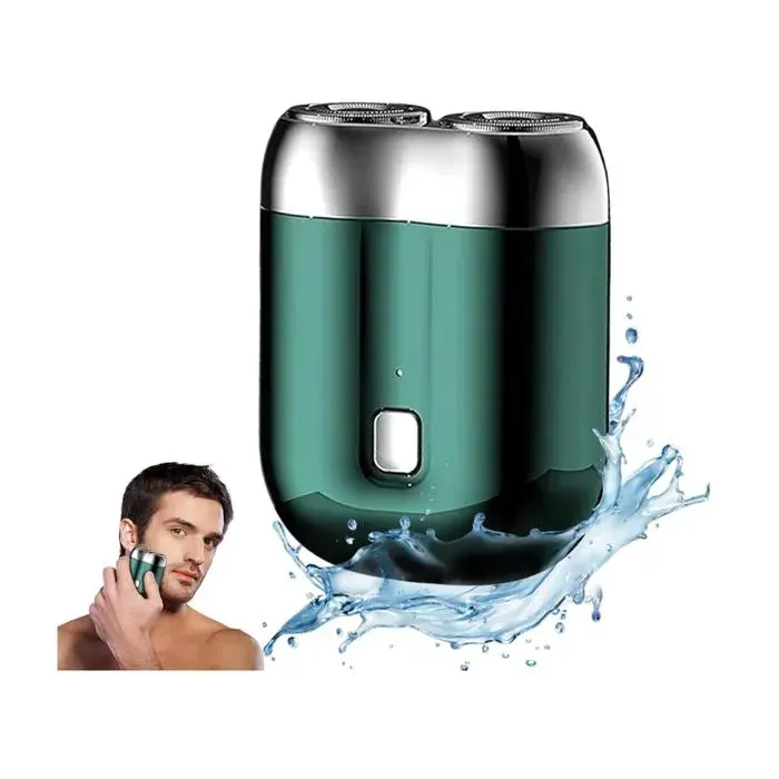 New Model Mini Dual-Head Electric ShaverWashable Double Head Razor Upgrade Pocket Shaver USB Electric Mini Portable