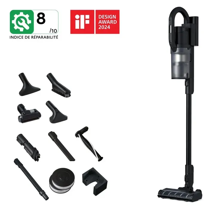 Nilfisk - Aspirateur balai sans fil - Autonomie 60 minutes - S1 Pet Care Plus -20 kPa - 550 W