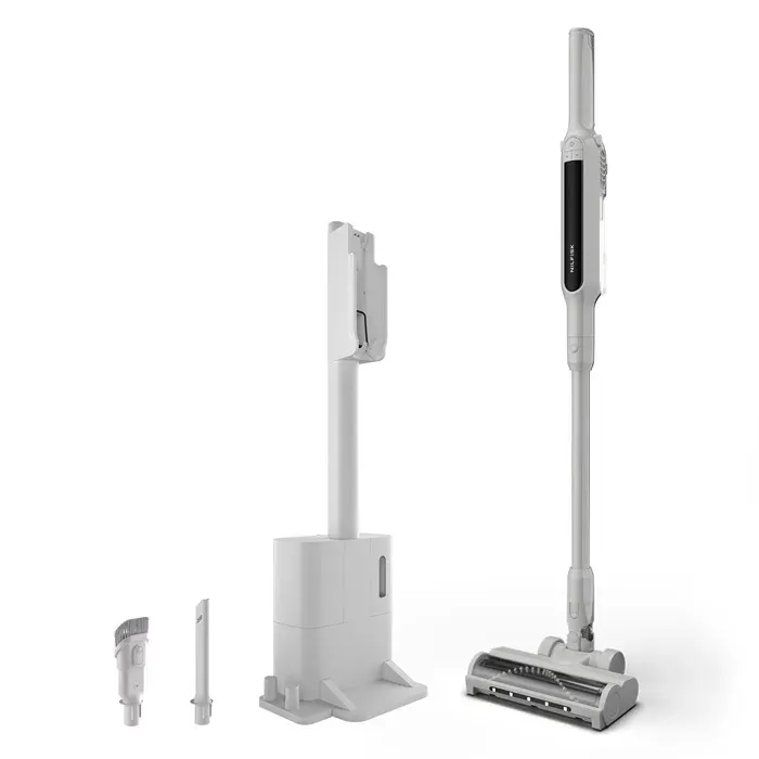 Nilfisk MOVE Aspirateur Balai Sans Fil + Station d’Accueil – Aspirateur 2-en-1 Léger Autonomie ~30 min - Gris