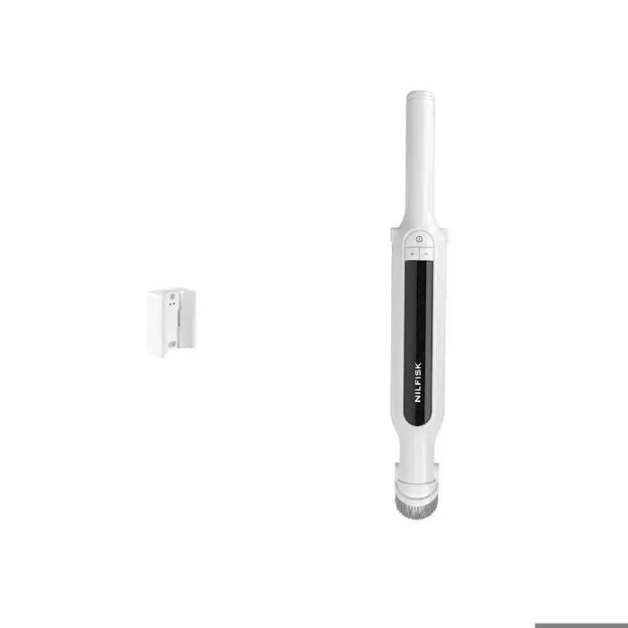 Nilfisk SPOT Aspirateur à Main Sans Fil – Compact et Puissant Brosse Intégrée pour Sols Meubles & Voiture - Blanc