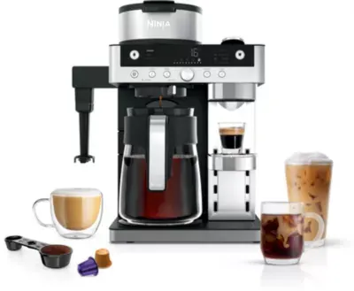 Ninja - Cafetière Filtre Et Capsules Avec Mousseur Intégré Cfn803eu