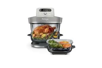 Ninja - Friteuse Sans Huile Crispi Pro 7-En1, 2 Récipients En Verre De 5.7 Et 2.3l, As101eulg Beige — vue 2