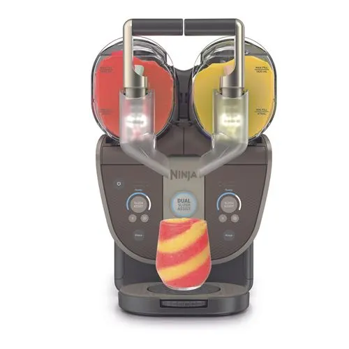 Ninja - Machine À Granita Slushi Twist Fs702eubr, Machine À Granités Double Bacs, Mocha, 4,4l — vue 2
