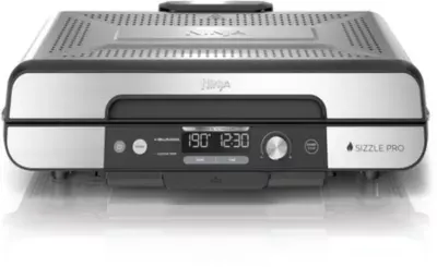 Ninja - Plancha Électrique Gx101eu Gris Grill/Plancha Intérieurxl À Poser, 47x24.7 Cm