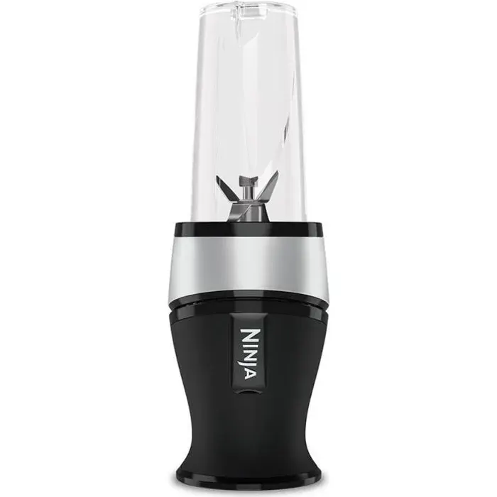 Ninja QB3001EUS – Blender Slim Nutri Ninja 700 W 2 gobelets 470 ml lames inox argent/noir