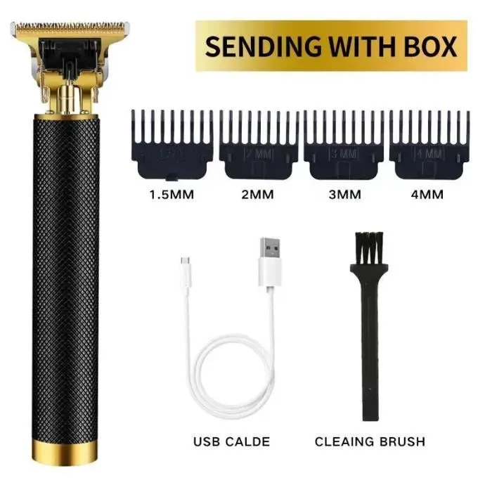 Noir USB 2021 T9 Tondeuse Électrique Sans Fil Tondeuse À Barbe Rasoir Électrique Pour Hommes 0mm hommes barbi