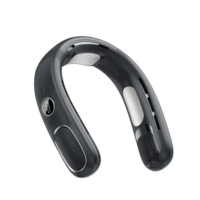 Noir Ventilateur tour de cou mini USB refroidissement TEC portable glace5 vitesses batterie 6000mAhlongue autonomie silencieux