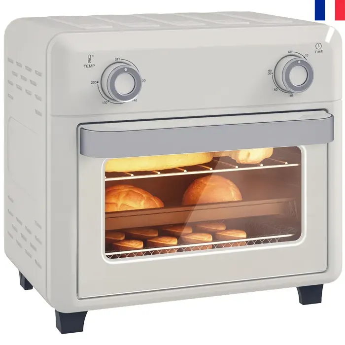 NOUVEAU 10L Friteuse sans huile mini four à air chaud 2000 W avec température réglable 80°C-230°C minuterie 32x272x298cm