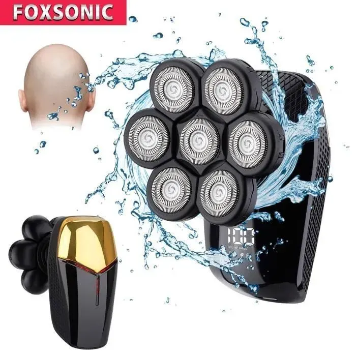 nouveau rasoir électrique 7D pour hommes coupe indépendante à 7 têtes flottantes étanche multifonction Machine -W RASOIR ELECTRIQUE