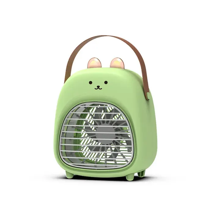 Nouveau ventilateur de refroidissement à eau Turbo silencieux et mignon – Mini ventilateur électrique de bureau USB (vert)