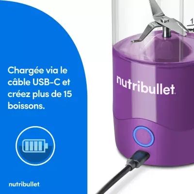 Nutribullet - Blender Portable Nbp003pu Violet — vue 4