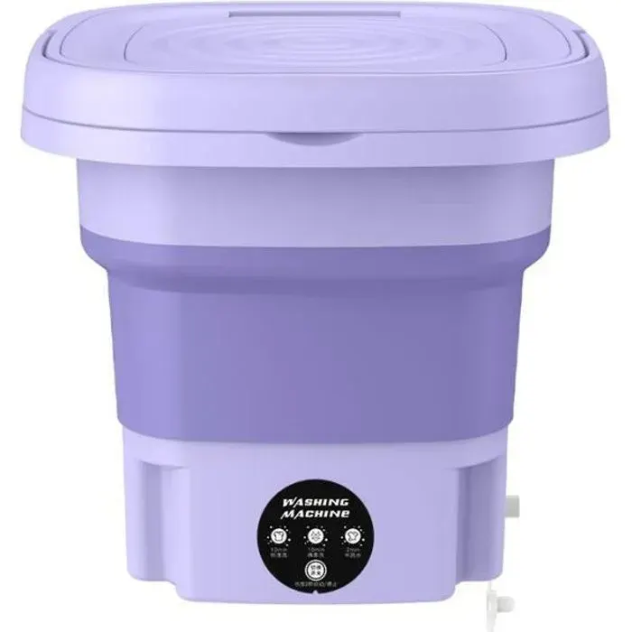 OEMG Mini Machine Laver Pliante 8L Violet Violet Lumire Strilisation Portable Sous-Vtements Machin MINI LAVE-LINGE – MINI MACHINE