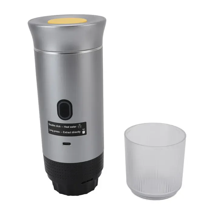 OMABETA cafetière portable Cafetière électrique portable 120 ml 304 Machine de café de voyage en acier electromenager cafetiere