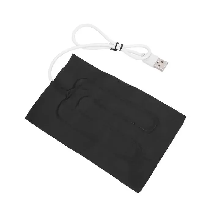 OMABETA coussin chauffant en tissu USB Chauffage en tissu USB 15.4x10cm 5V 1A 5W coussin chauffant en tissu bricolage main