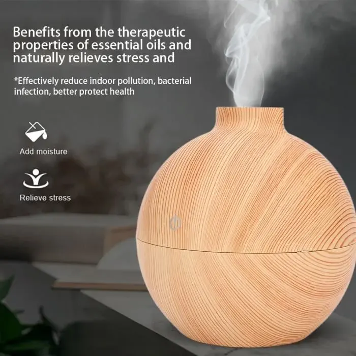 OMABETA humidificateur silencieux 130 ml USB LED Mini diffuseur dhuiles essentielles humidificateur dair de beaute nettoyant