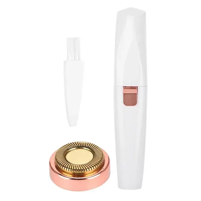 OMABETA Rasoir à cheveux Rasoir électrique 2 en 1 en forme de rouge à lèvres pour femmes Machine dépilation hygiene blaireau