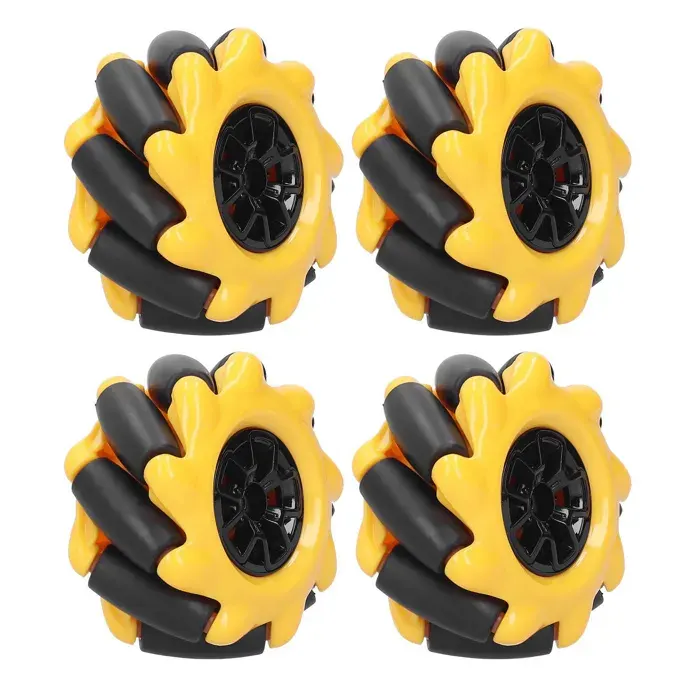 OMABETA Roue de robot OMABETA Roue omnidirectionnelle Roue Mecanum Pièces de Voiture de Robot electromenager menager Deux paires