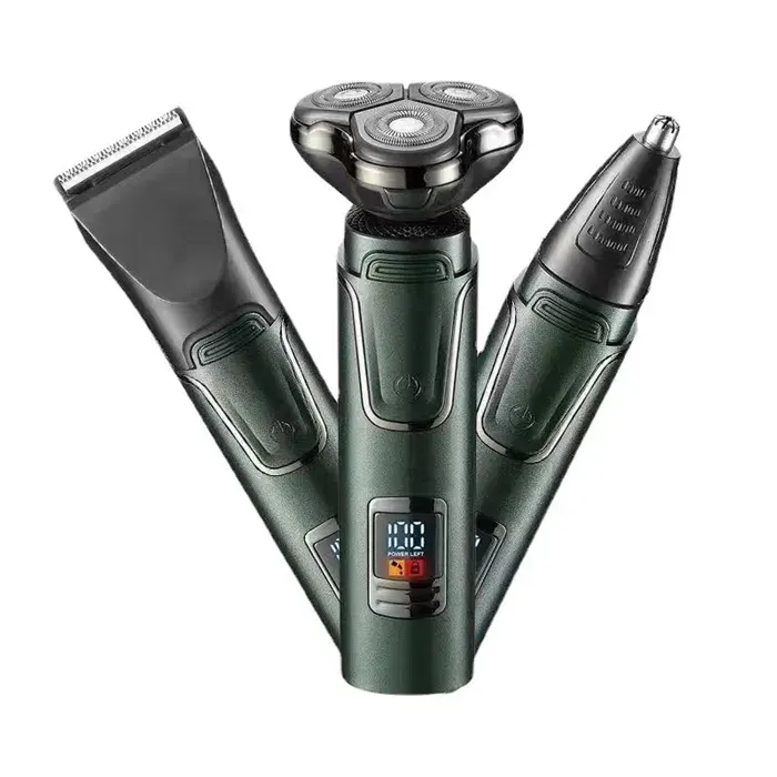 ondeuse cheveux hommes 3in1 rasoir électrique rasoir rechargeable avec ecran lcd rasage - TepidBee - ipx7 etanche utilisation hum