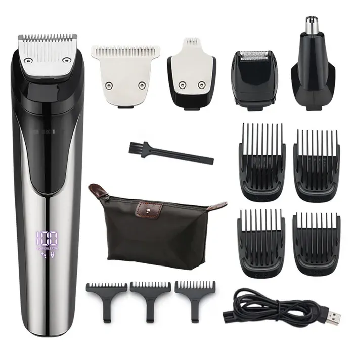 ondeuses à cheveux pour la maison 5 en 1 - TepidBee - longue durée de vie affichage numérique intelligent set de coupe de cheveux