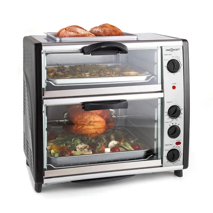 oneConcept All-You-Can-Eat Double four Plaque de gril 42 litres 2350 watts