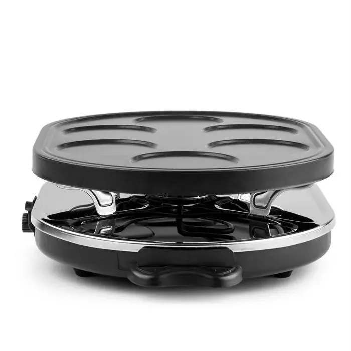 oneConcept Woklette Grill Raclette Set Wok antiadhésif 1200 W 8 personnes