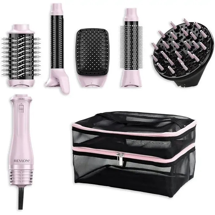 Oneu2011Step 5u2011in 1 Multi Air Styler Pink Titanium Edition (Pouch Included5 5 in 1 Multi Styler Pink Edition FER A FRISER