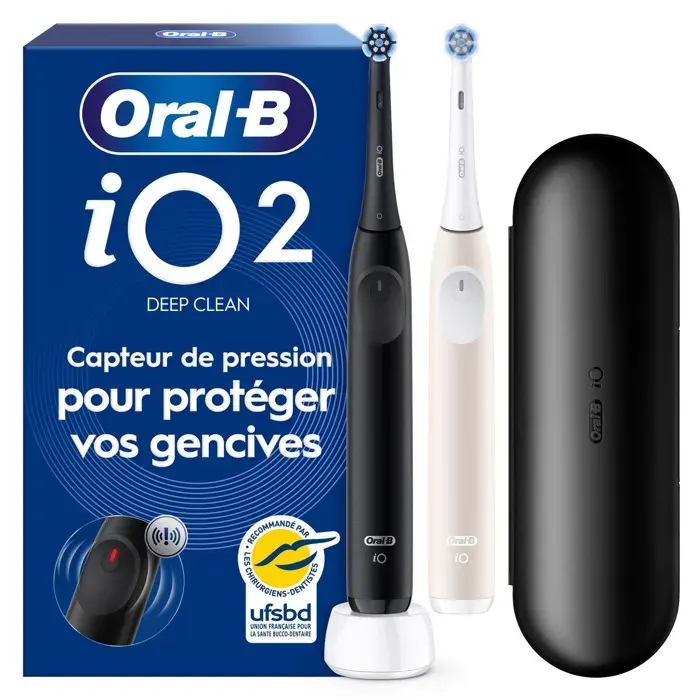 Oral-B - Brosse À Dents Électrique Io2 Duo Noir Et Rose — vue 4