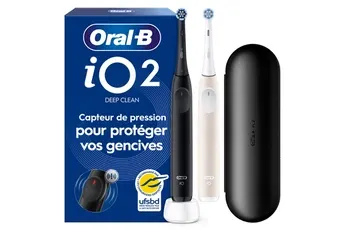 Oral-B - Brosse À Dents Électrique Io2 Duo Noir Et Rose — vue 3
