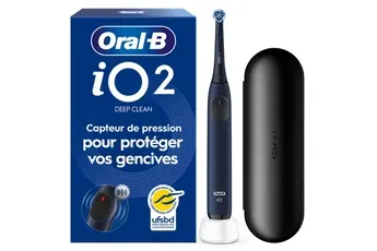 Oral-B - Brosse À Dents Électrique Io2 Marine Blue Deep Clean + Travel Case — vue 3