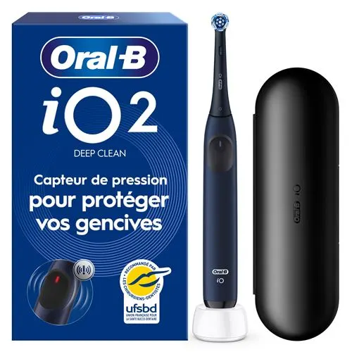 Oral-B - Brosse À Dents Électrique Io2 Marine Blue Deep Clean + Travel Case — vue 2
