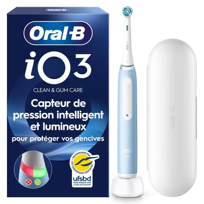 Oral-B - Brosse À Dents Électrique Io3 Series Ice Blue — vue 3