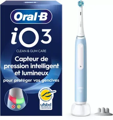 Oral-B - Brosse À Dents Électrique Io3s Bleue