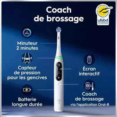 Oral-B - Brosse À Dents Électrique Io6 Series White Luxe Edition — vue 5