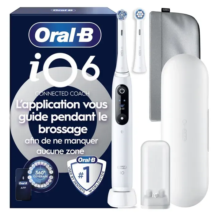 Oral-B - Brosse À Dents Électrique Io6 Series White Luxe Edition — vue 4