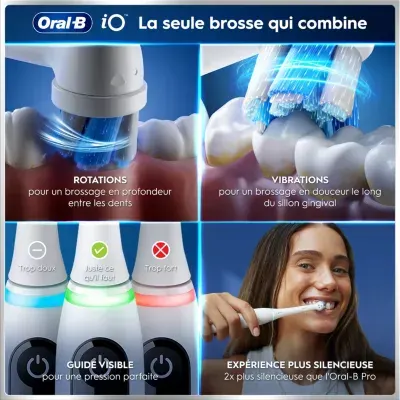 Oral-B - Brosse À Dents Électrique Io6 Series White Luxe Edition — vue 7