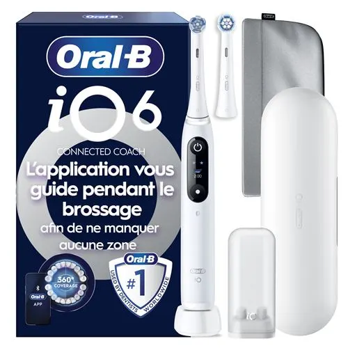 Oral-B - Brosse À Dents Électrique Io6 Series White Luxe Edition — vue 2