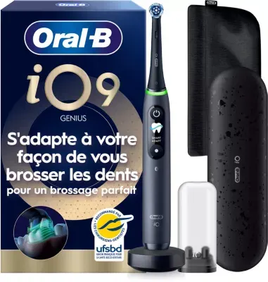 Oral-B - Brosse À Dents Électrique Io9 Series Black Onyx Luxe Edition